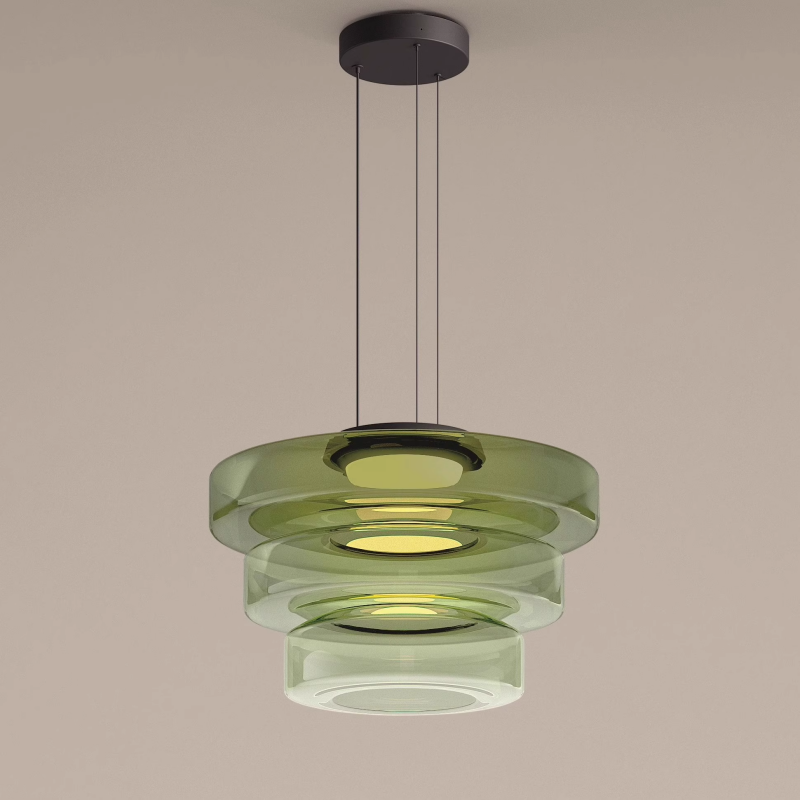 Vemoget Glass Pendant Light Multi-tiered Structure