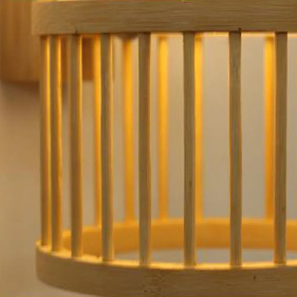 Kekipam Wall Lamp Rustic, Kekipam Rattan Weaving LED, Hallway Wall Sconce