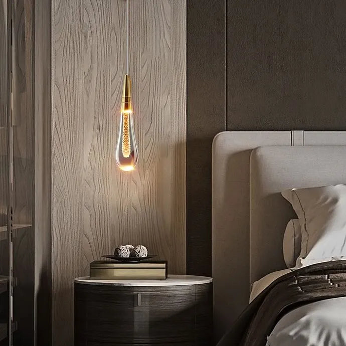 Kotirod Modern Water Drop Wall Lamp, Black/Gold