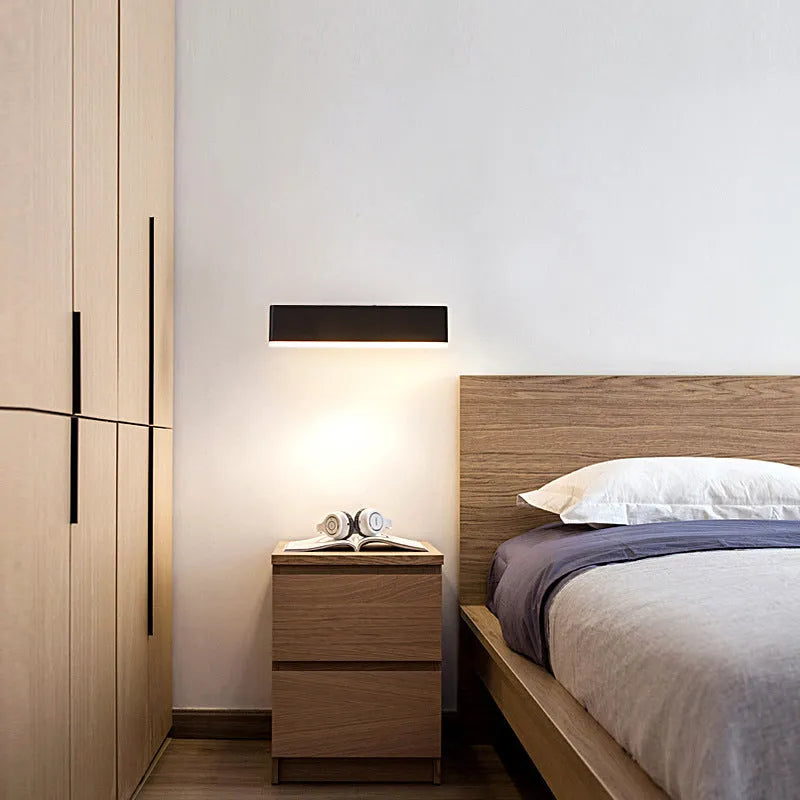 Lirel Rectangular Rotatable Wall Lamp-Neutral Decor