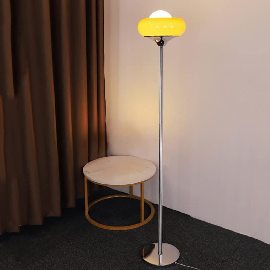 Libegek Modern Stained Glass Tall Floor Lamp
