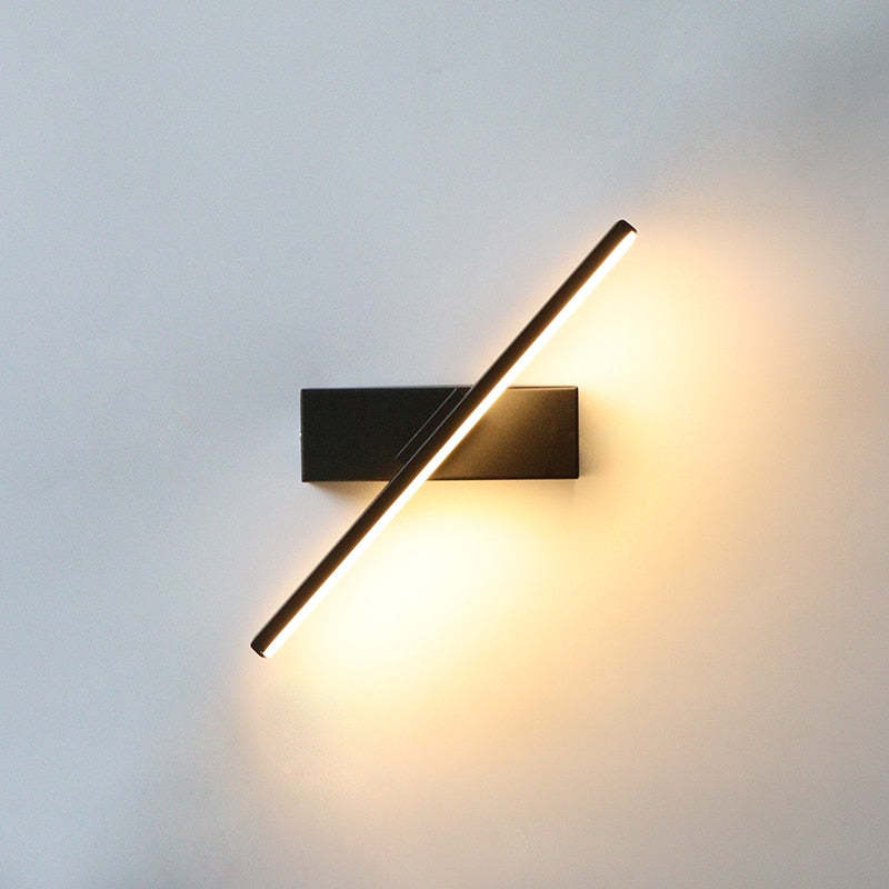 Darin Rotatable Wall Lamp for Bedroom, Black/White-Neutral Decor