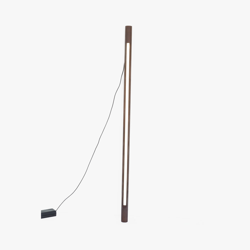 Jipelok Minimalist Linear Floor Lamp, Wood/, Living Room