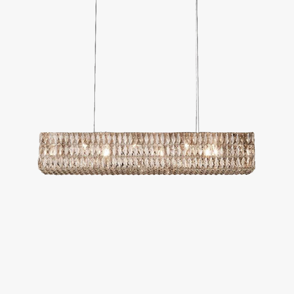 Nosomen Rectangular Luxury Crystal Chandelier, 2 Colour