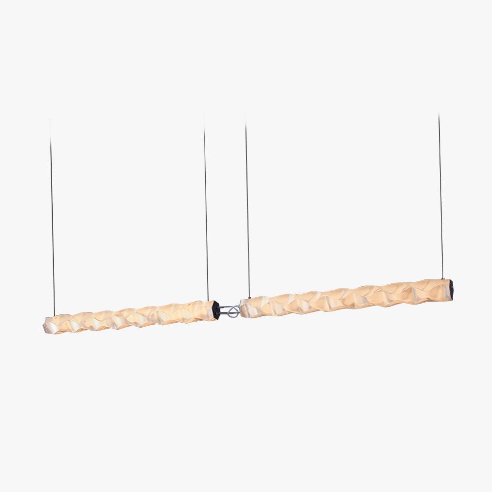 Ripedat Designer pleated Modern Strip Pendant Light, Dining Room