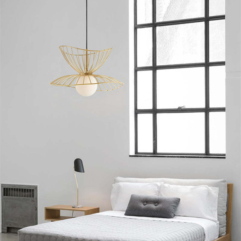 Zusanit Pendant Light Modern, Metal, Gold/Black, Kitchen Island