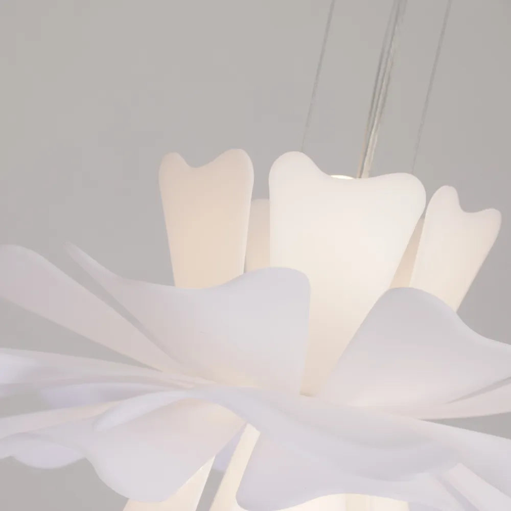 Eldor Elegant Flower Pendant Light White-Neutral Decor