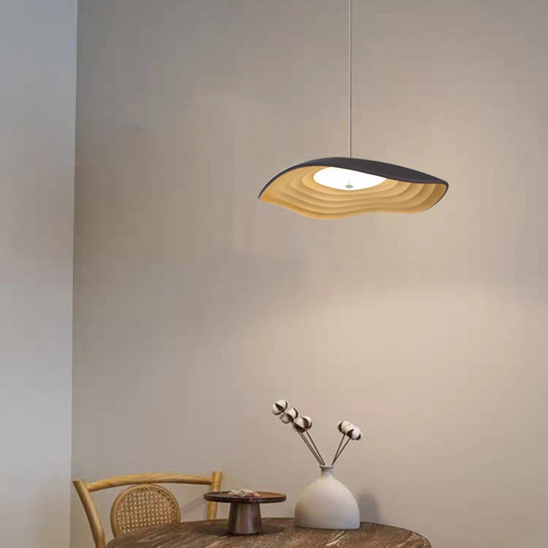 Mesumad Wabi-Sabi Resin LED Pendant Light, White/Orange/Black