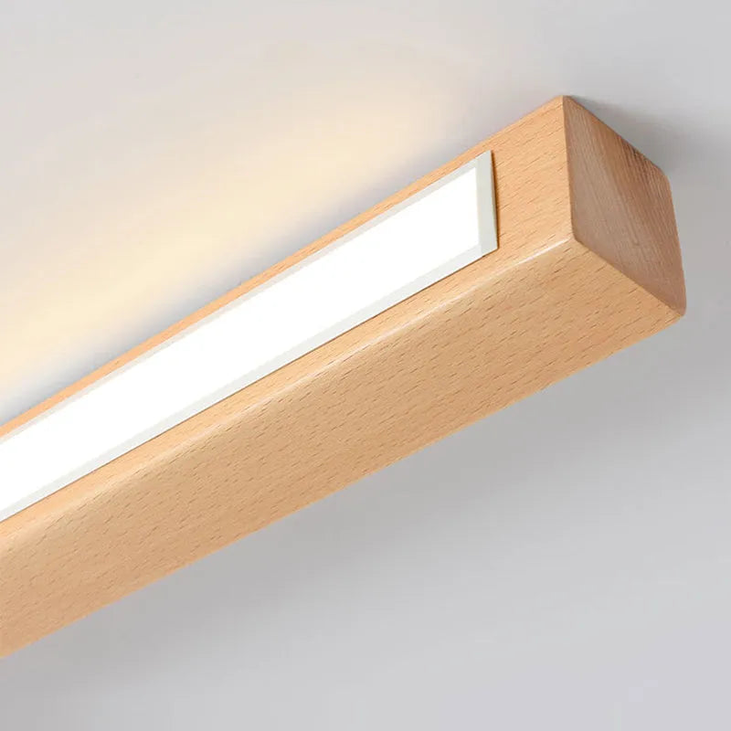 Tatokil Linear Slim Ceiling Light, Wood