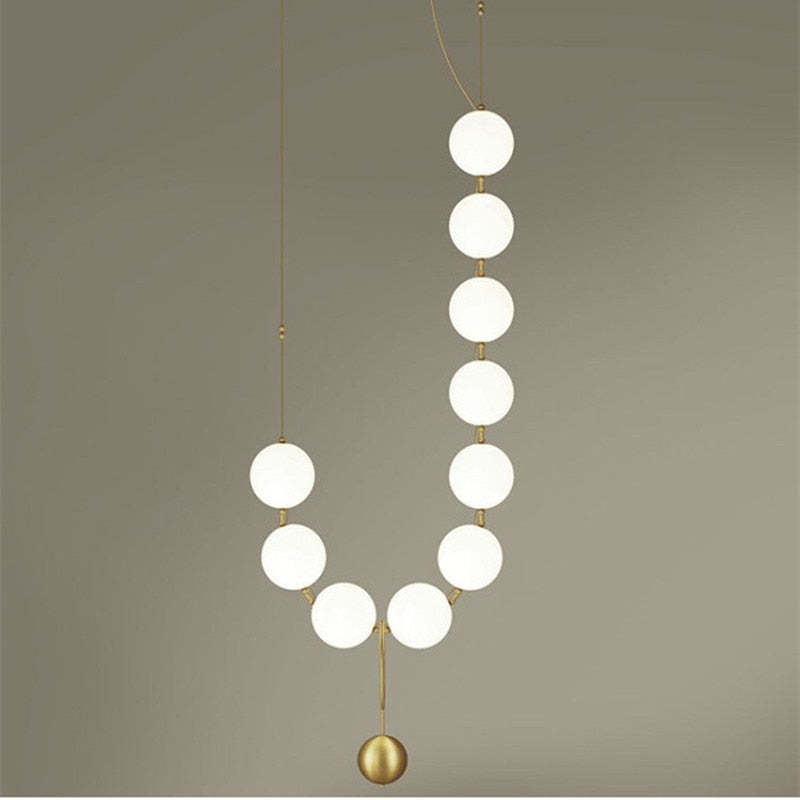 Sabopam Postmodern Loft Ball Pendant Lamp Creative Necklace Design
