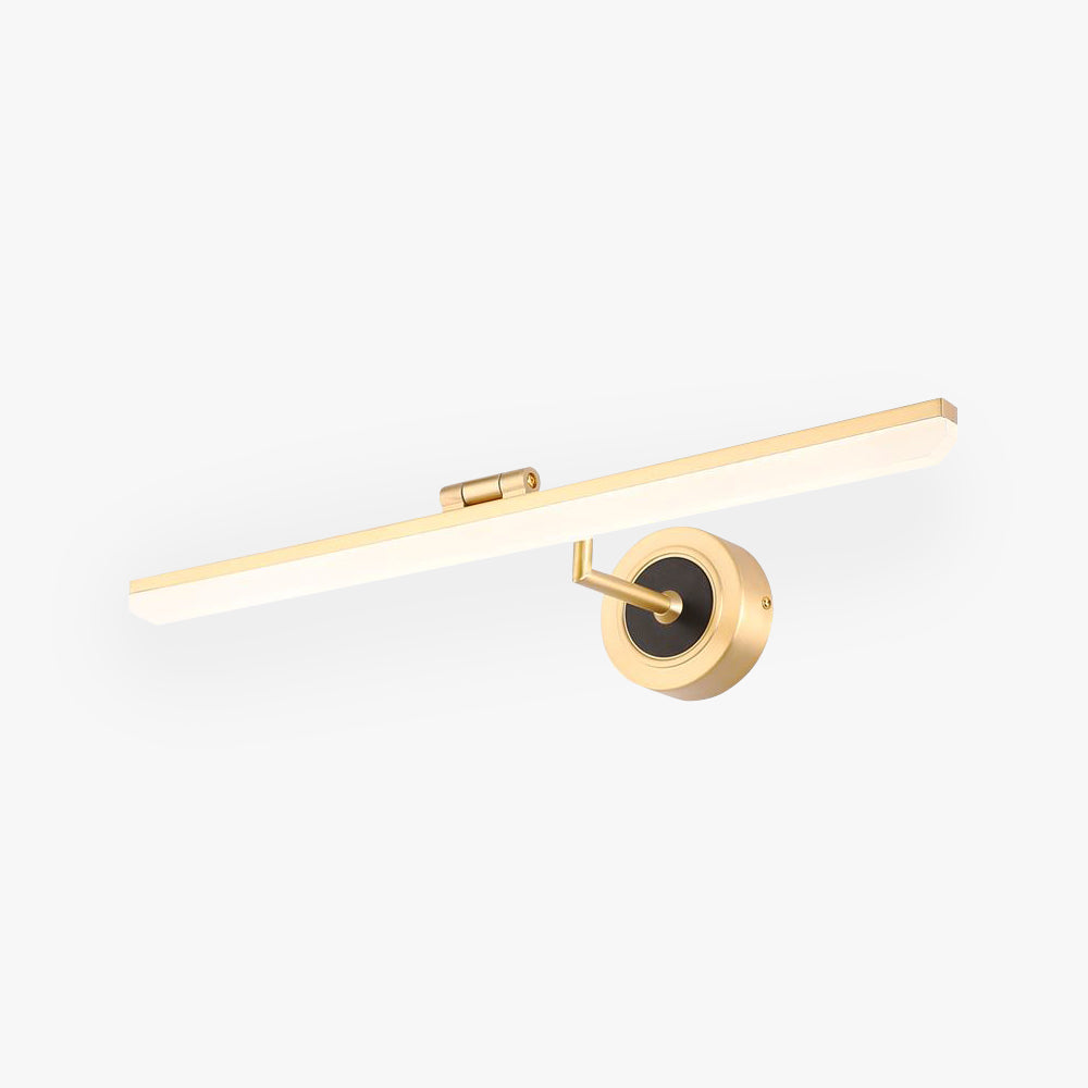 Ginovet Vintage Linear Metal/ Wall Lamp, Black/Gold
