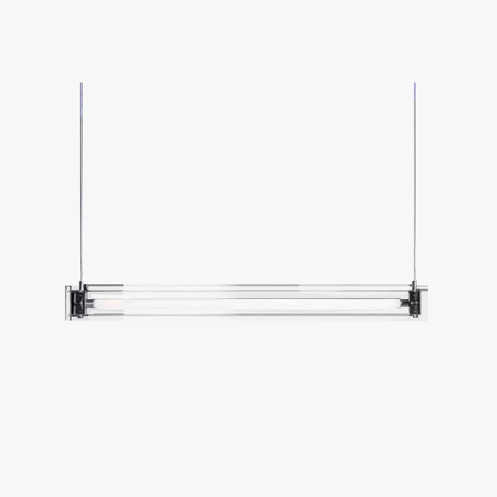 Wodopem Minimalist Linear Metal Pendant Light,White