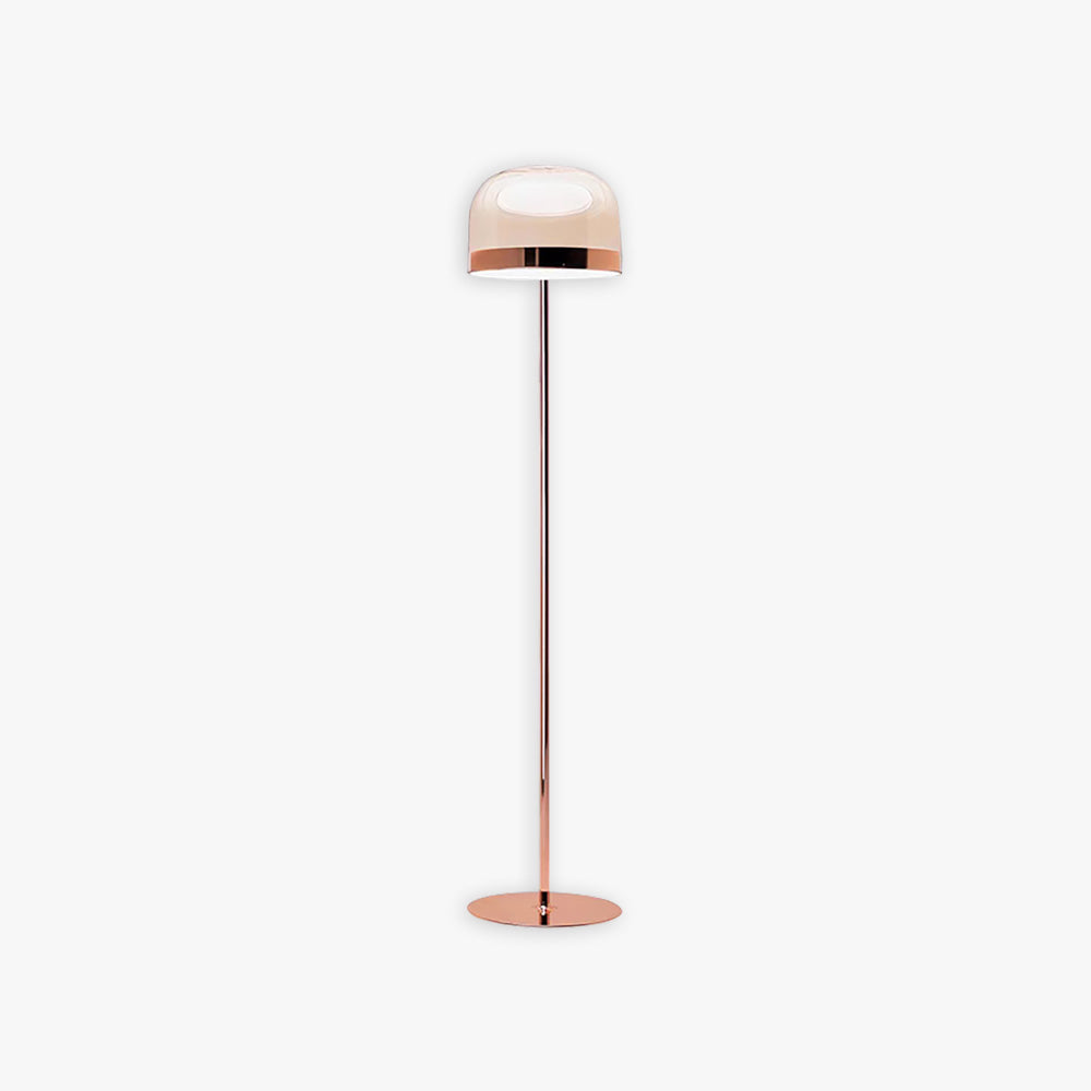 Zikipek Modern Black & Rose Gold Floor Lamp, L 135/175CM