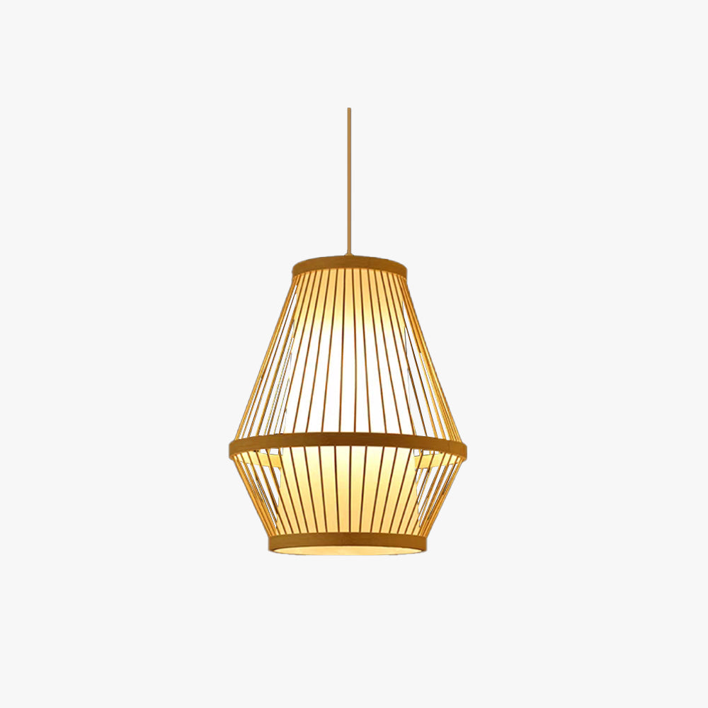 Konuses Rattan Handmade Woven Bamboo Vintage Pendant Light