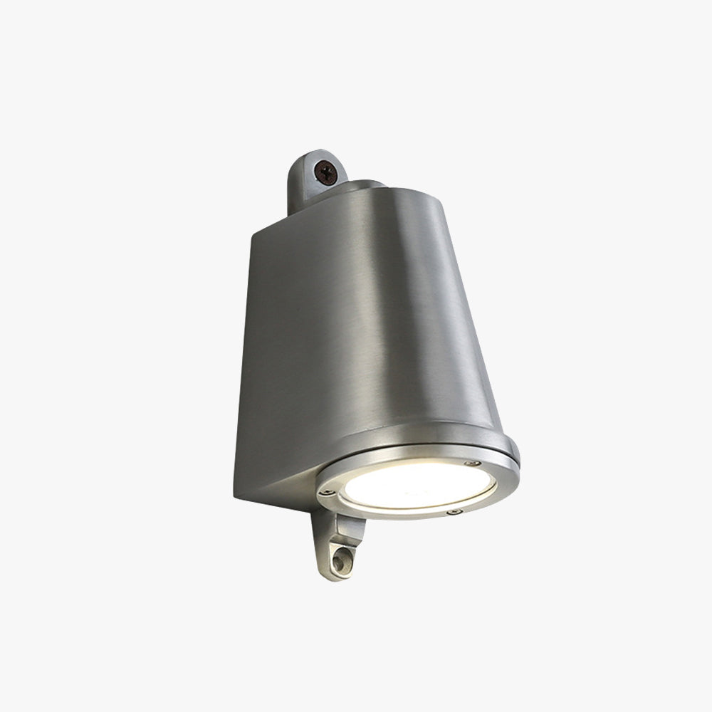 Muvumat Industrial Metal Bell Shaped Indoor Wall Lamp, Black/Grey/Coppery/Aluminum
