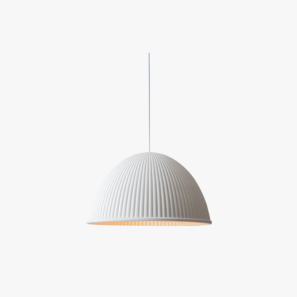 Zigimat Modern Semi Resin Pendant Light, Grey/Black/White