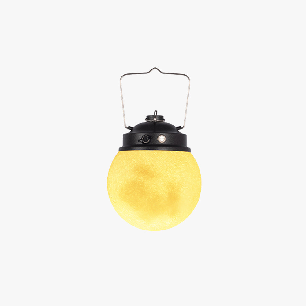 Capudal Moon Modern Bubble Glod Pendant Light, Metal/Resin/Fiberglass