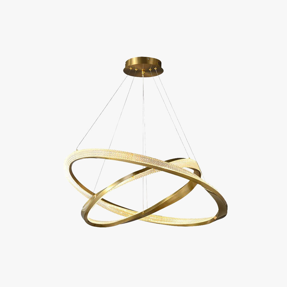 Hapemum Minimalist Ring Spiral Shape Pendant Light,Gold