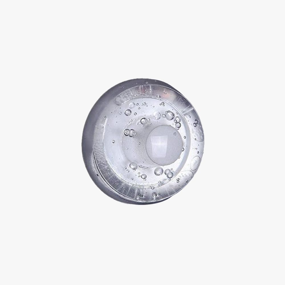 Jumepat Waterproof Semi-circular Glass Outdoor Wall Lamp, Transparent