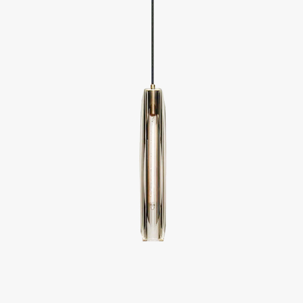 Orinex Brass Designer Glass Pendant Lamp Smoky-Neutral Decor