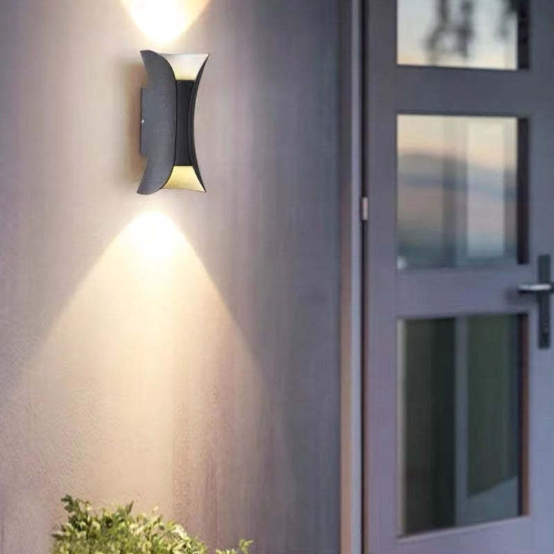 Calyxor Wall Lamp Curved Outdoor Wall Mounted LED-Neutral Decor