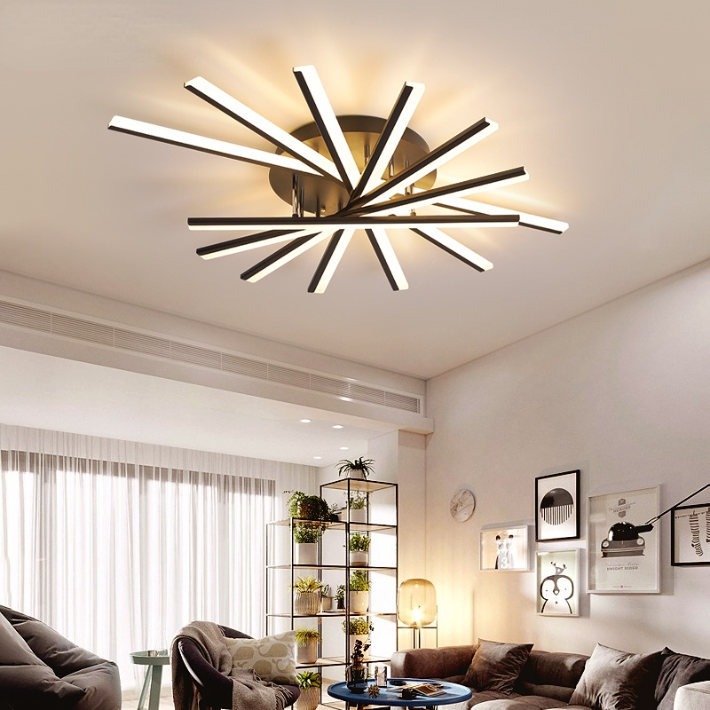 Nobudat Linear Flush Mount Ceiling Light, 4 Colour