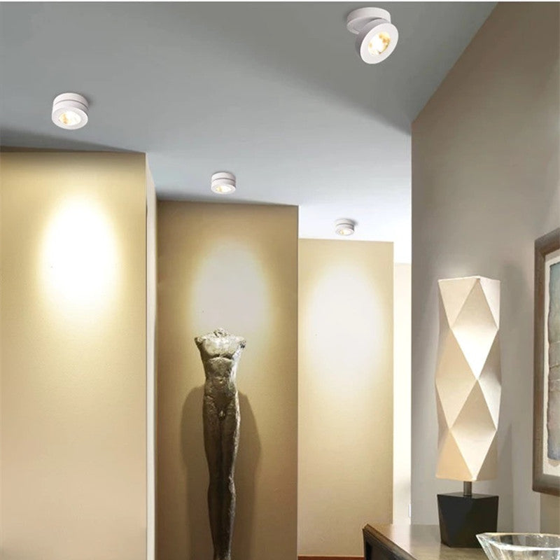 Holeter Modern Ceiling lighting Round, Novak Flush Mount, White/Black, Kitchen