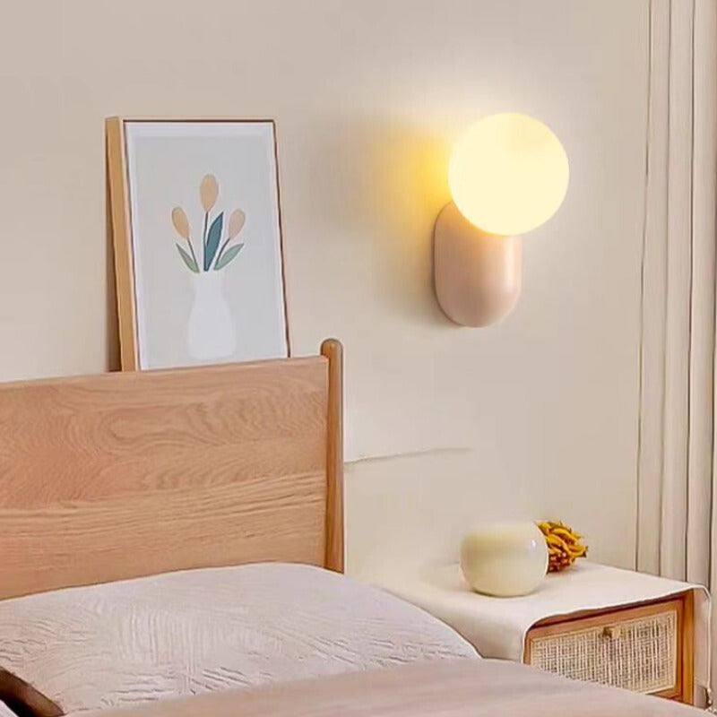 Zuganeti Modern LED Indoor Wall Lamp Lovely Resin Glass Bedroom/Living Room