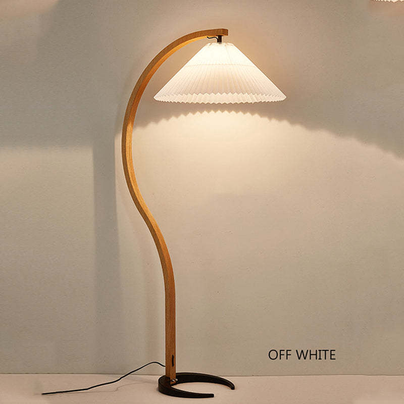 Punubak Unique LED Floor Lamp, Wood/Metal, Living Room
