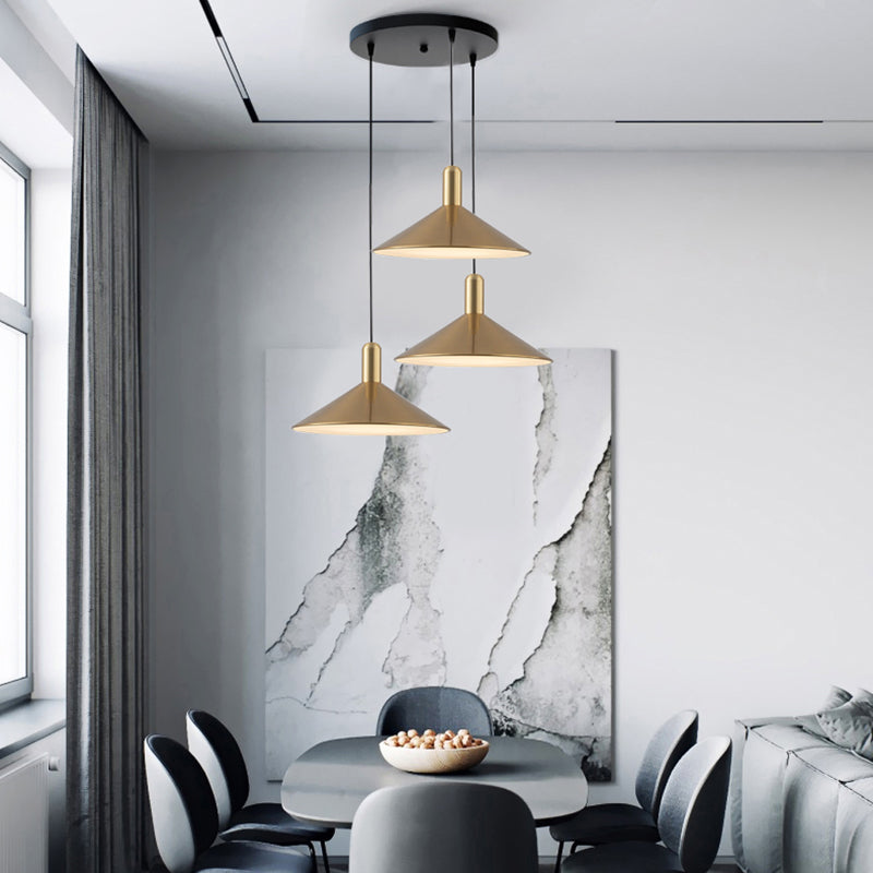 Zelusid Vintage Umbrella Monochrome Pendant Light