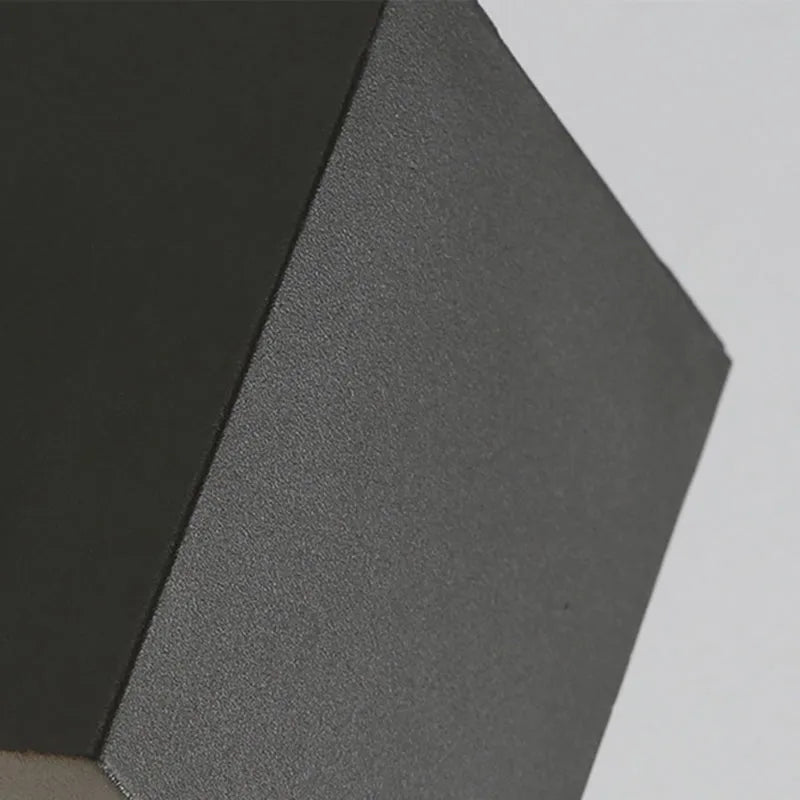 Koraq Minimalist Square Outdoor Wall Lamp, Black-Neutral Decor