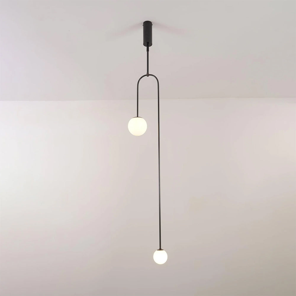 Fakegod Minimalist Linear Mobile Pendant Light, Black