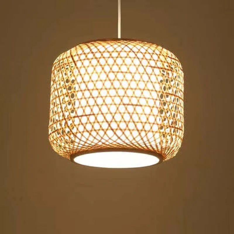 Zediros Natural Rattan Bamboo Pendant Light Lighting