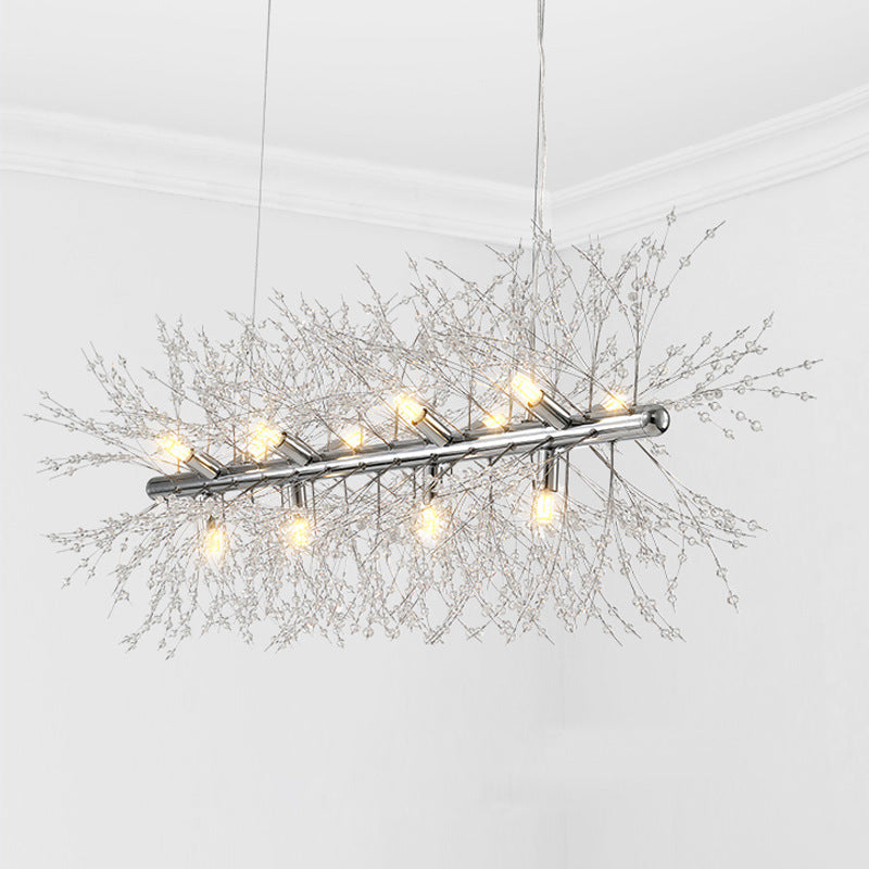 Jinatem Creative Art Chandelier Crystal Pendant Light for Dining Room