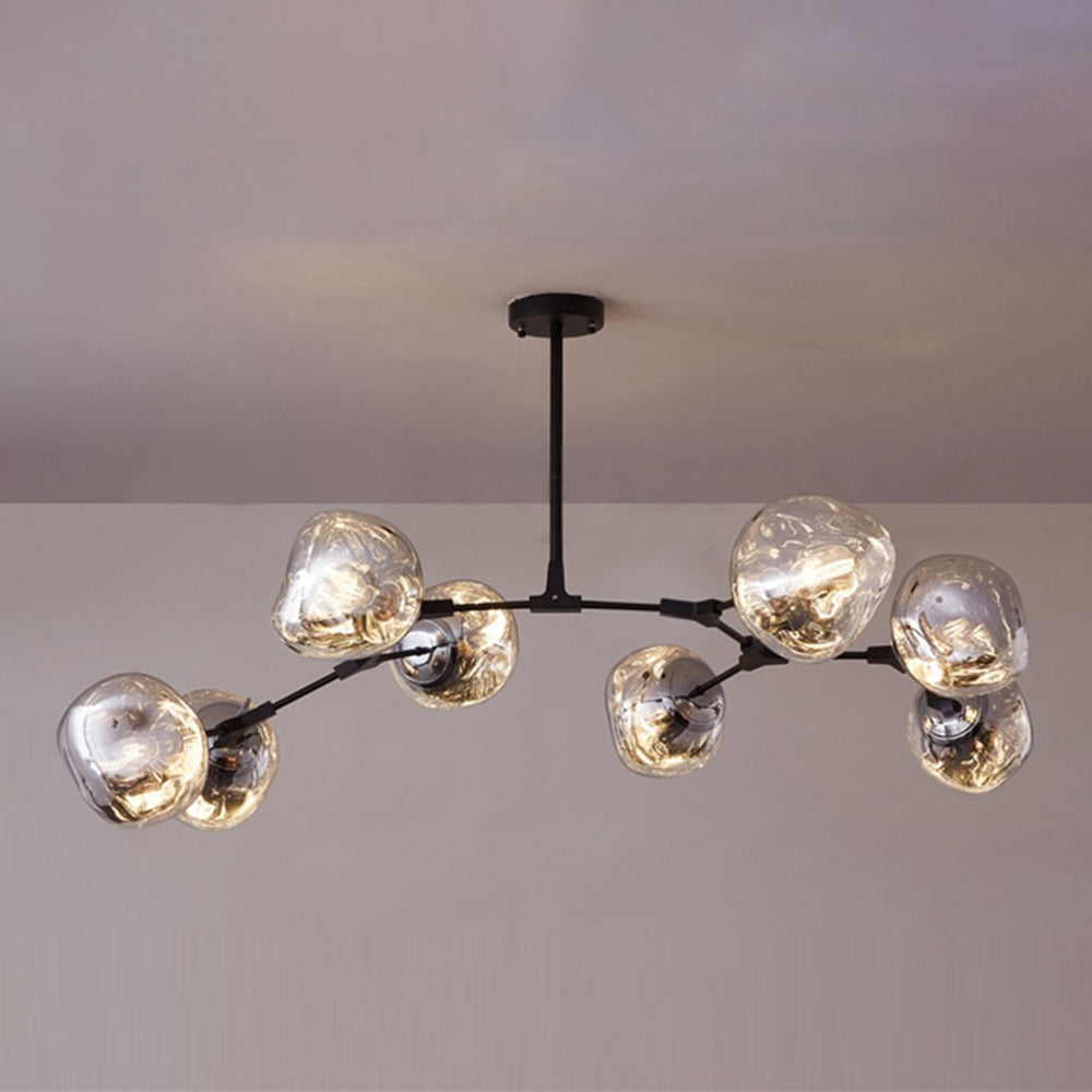 Rebogum Modern Globe Lava 3 Pendant Light Fixture