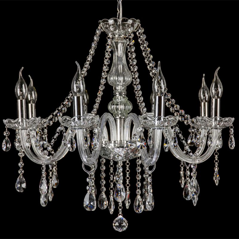 Depaner Luxury Candlestick Clear Crystal Chandelier