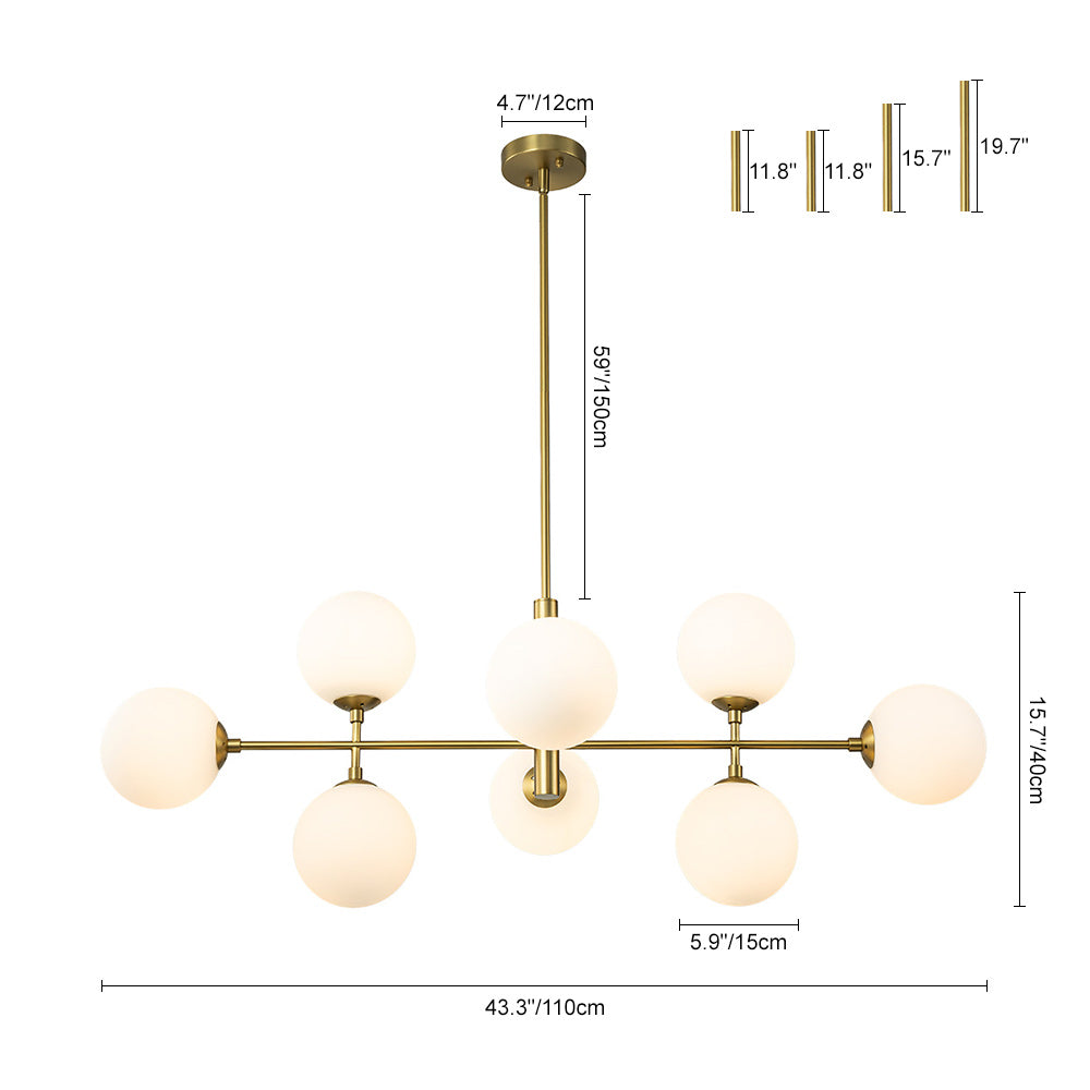 Glorioso Linear Glass Chandelier