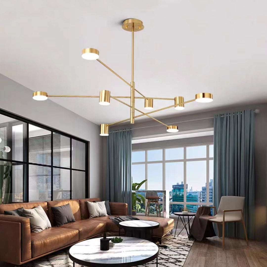 Keradod Pendant Light Branch Industrial Black/Gold, Bedroom