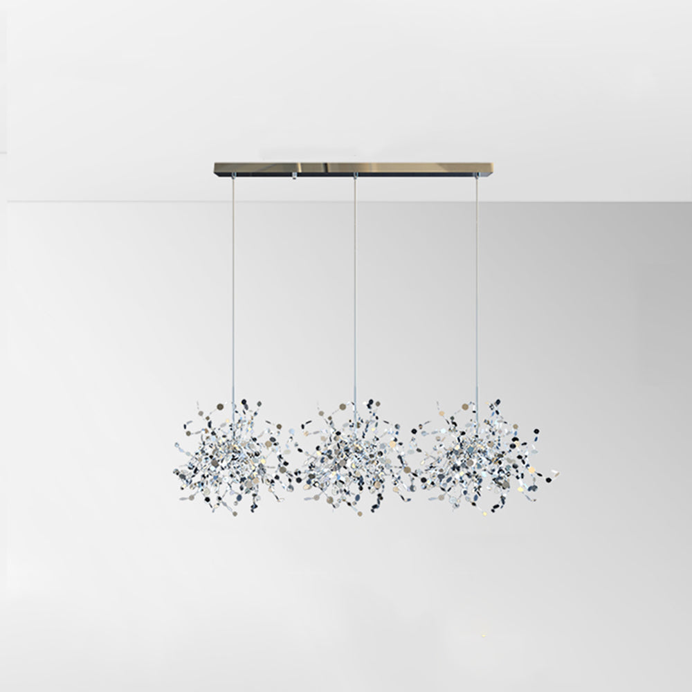 Tokumik Artsy Classy Cluster Fireworks Pendant Light, Stainless steel
