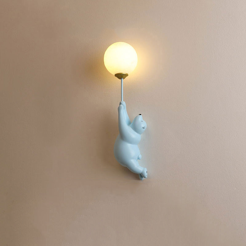 Dio Bear Balloon Wall Reading Lamp-Neutral Decor