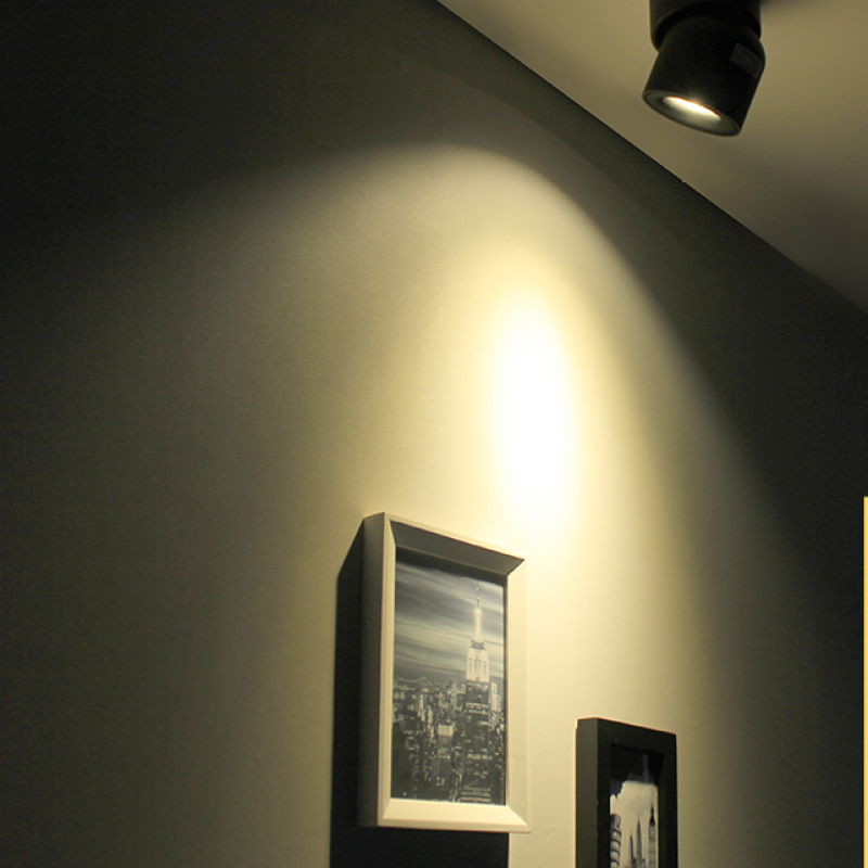 Lurix Spotlight Modern LED Flush Mount Ceiling Light, Black/White-Neutral Decor