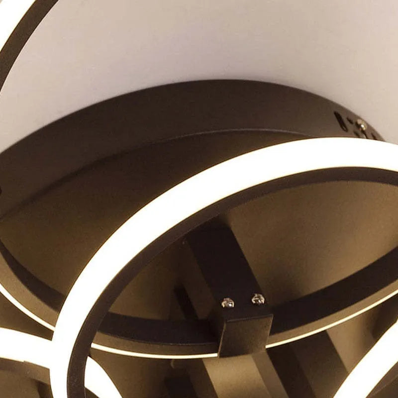 Womotan LED Ceiling Light Circle Ring, Black & White