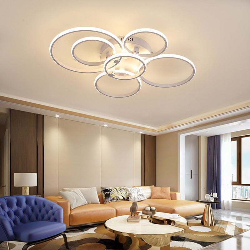 Womotan LED Ceiling Light Circle Ring, Black & White