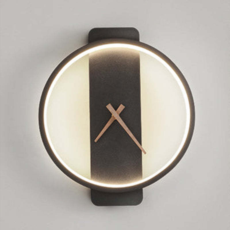 Cukiper Cukiper Square Clock Metal & Wall Lamp, Gold