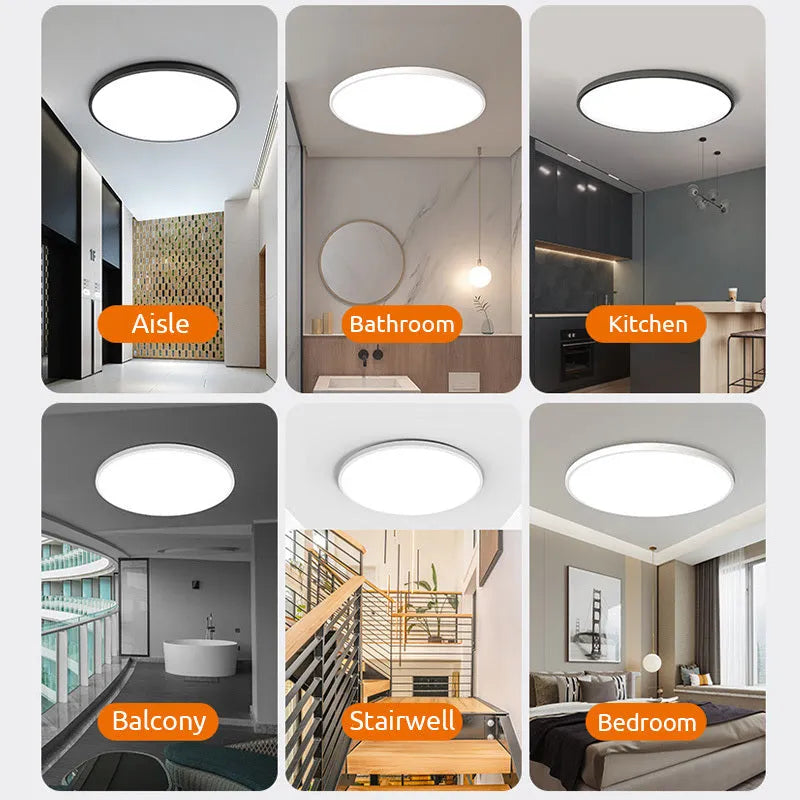 Renix Round Bathroom Led Ceiling Light-Neutral Decor