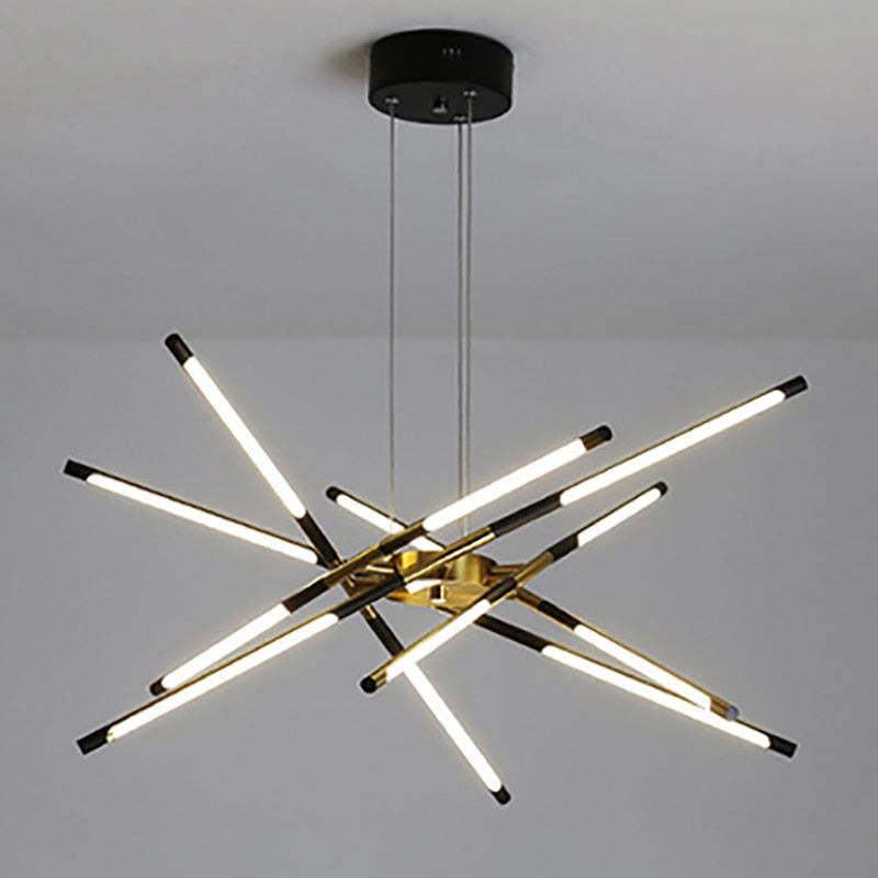 Fonekul Pendant Light, Black/Gold, 6/8/10/12 Heads
