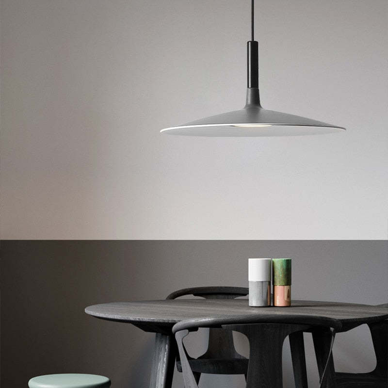 Fjorn Pendant Light Pan, Plate Shape Modern Design-Neutral Decor