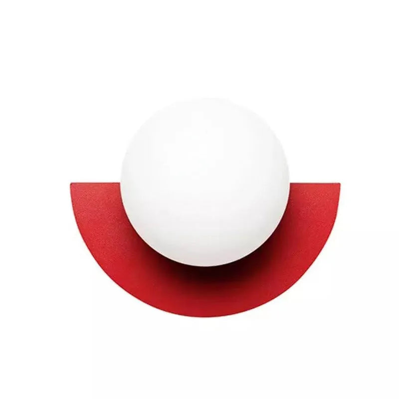 Solvire Wall Lamp Half Circle Globe-Neutral Decor