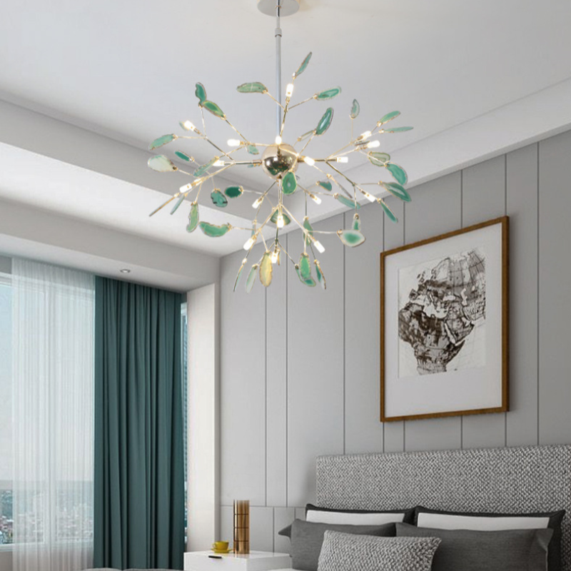Jadekit Agate Creative Colourful Chandelier Bedroom/Living Room