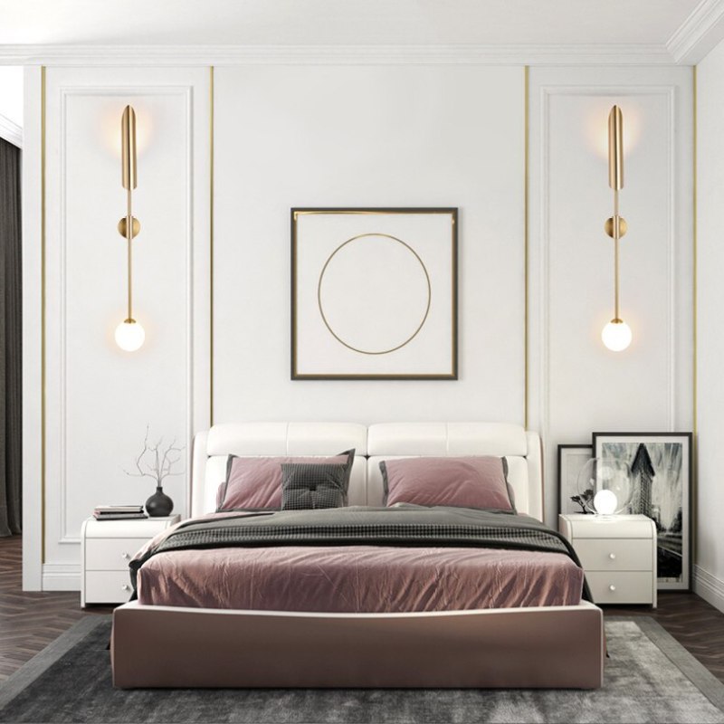 Zorva Wall Lamp Luxury Double-head Golden Scabbard-Neutral Decor